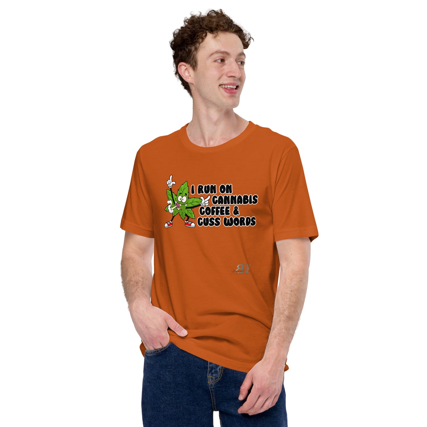 420: I Run on Cannabis, Coffee & Cuss Words Unisex t-shirt