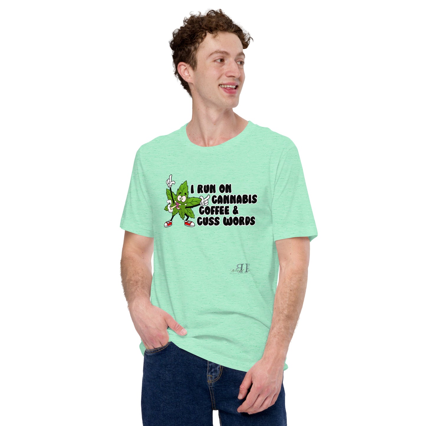420: I Run on Cannabis, Coffee & Cuss Words Unisex t-shirt