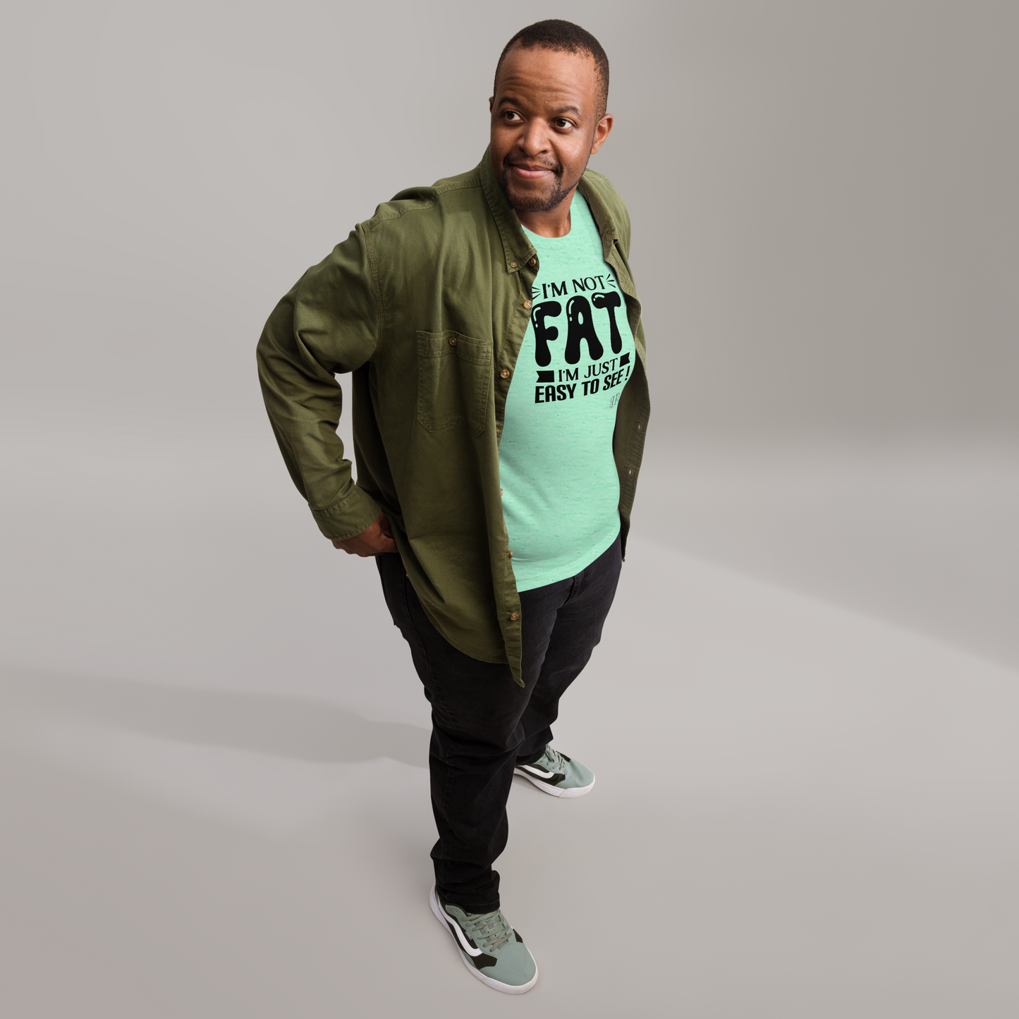 Not Fat, Just Easy to See Unisex t-shirt