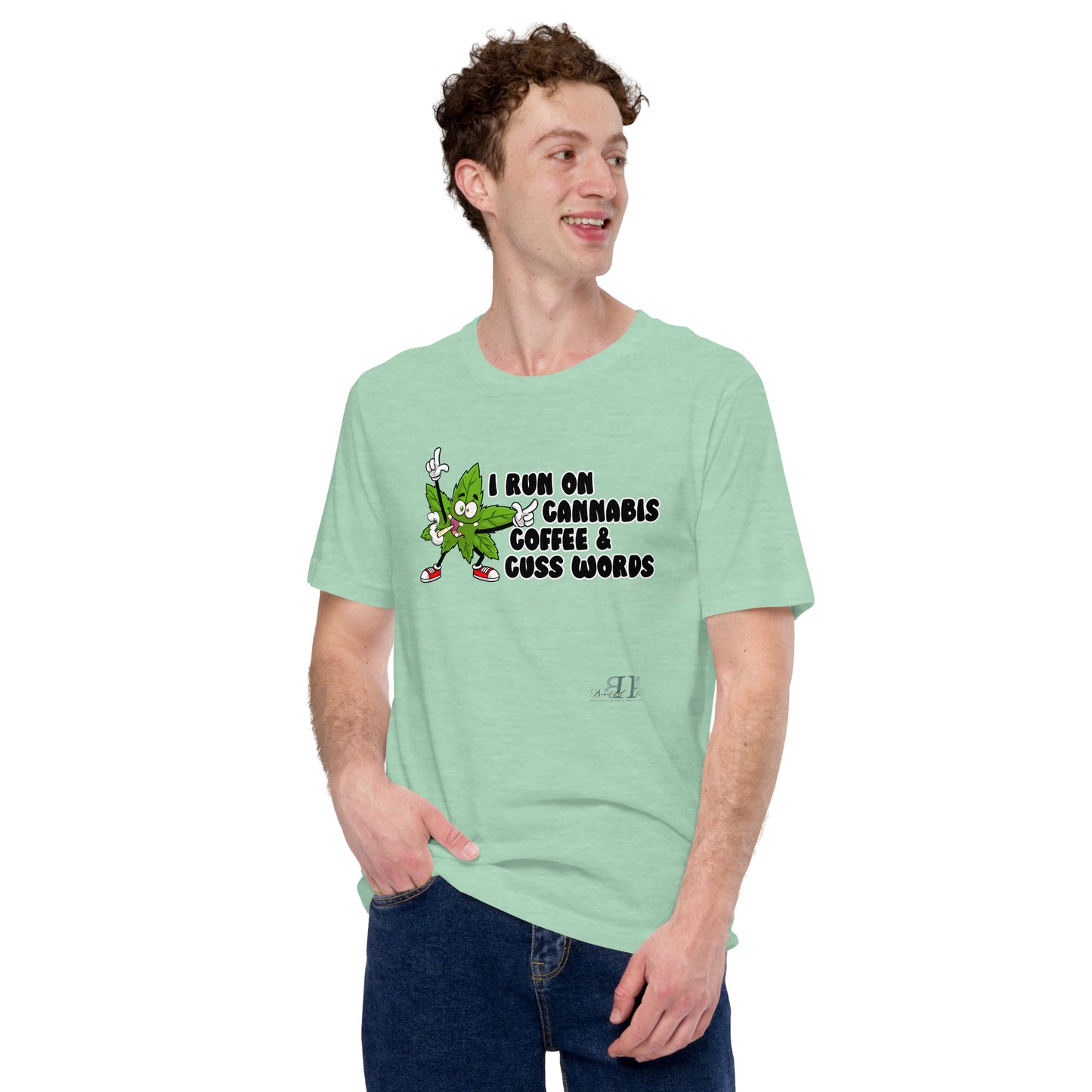 420: I Run on Cannabis, Coffee & Cuss Words Unisex t-shirt