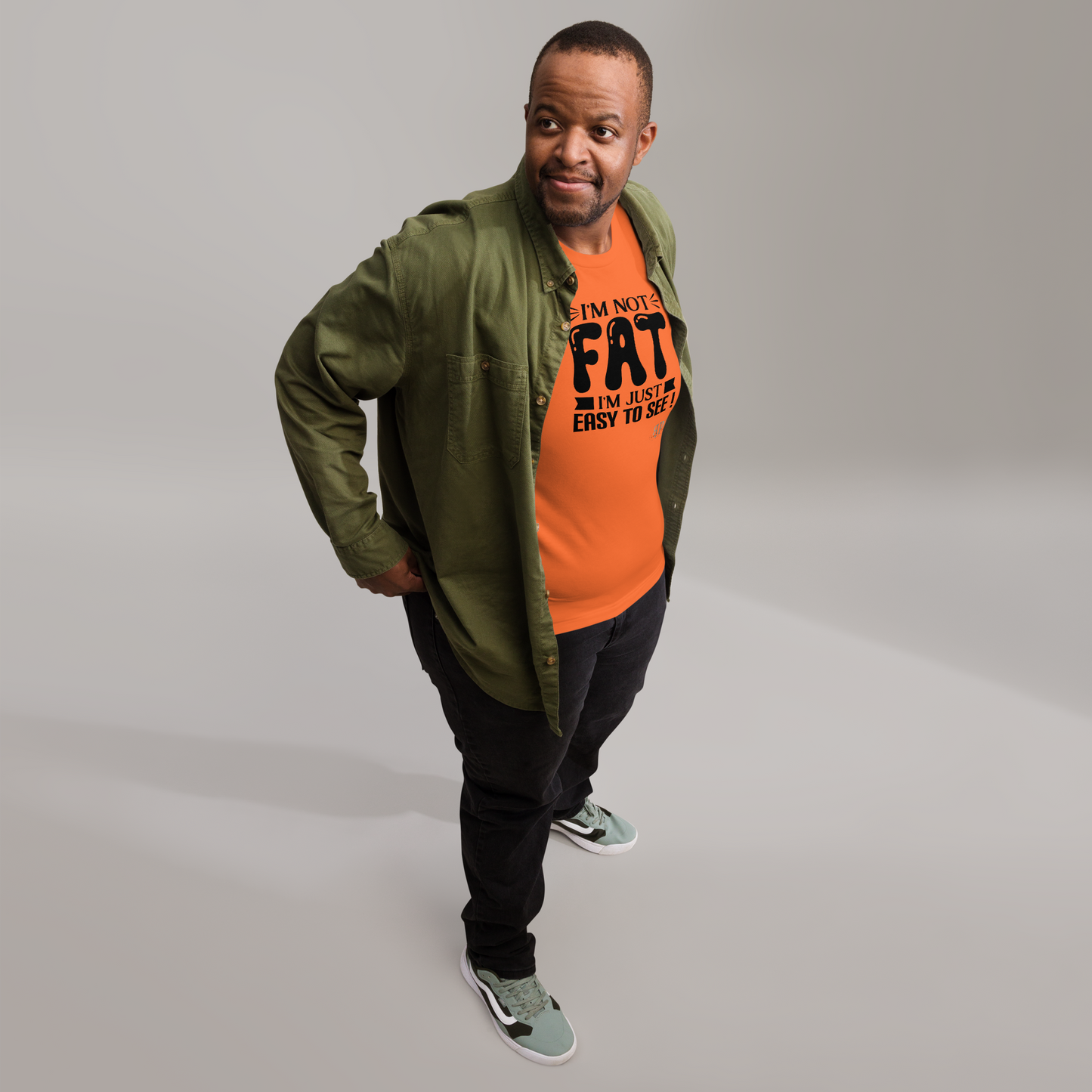 Not Fat, Just Easy to See Unisex t-shirt