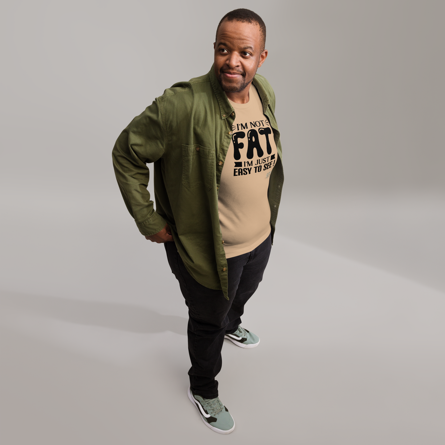 Not Fat, Just Easy to See Unisex t-shirt