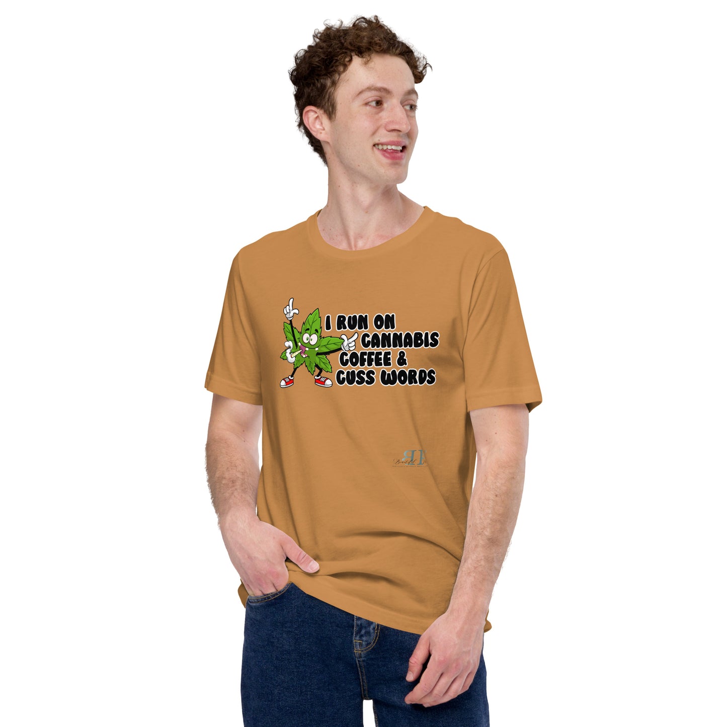 420: I Run on Cannabis, Coffee & Cuss Words Unisex t-shirt