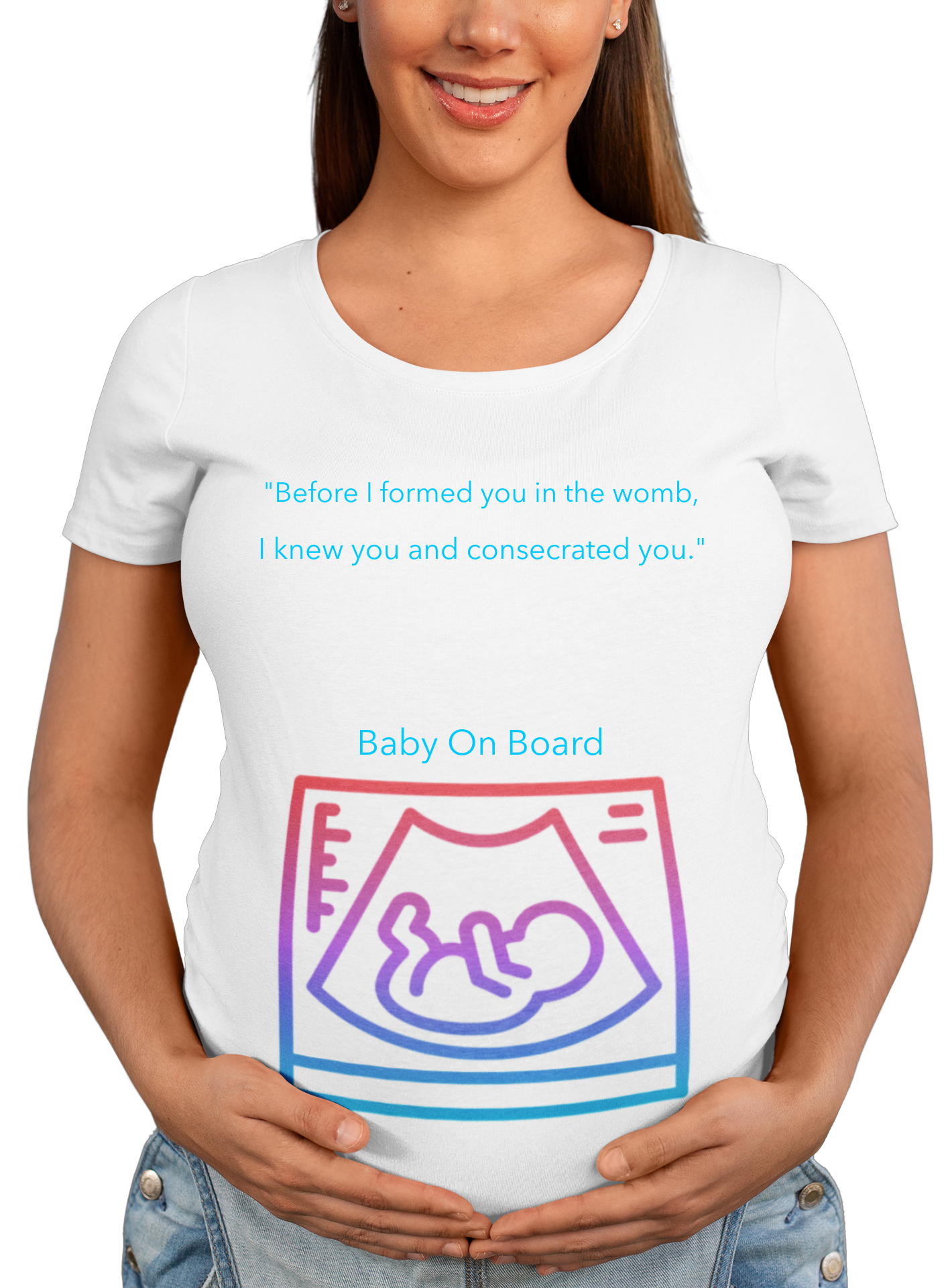 Baby on Board Jeremiah 1:5 Unisex t-shirt