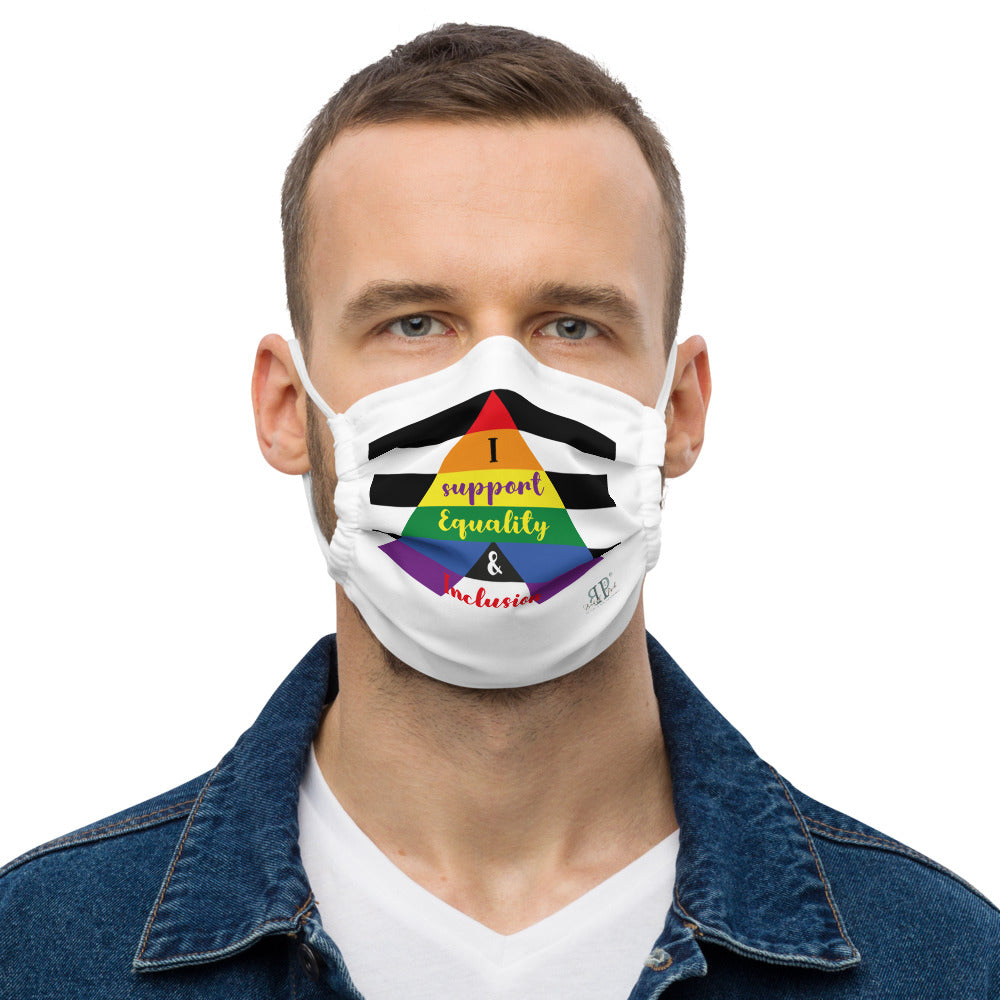 LGBTQIA+ Ally: I support Equality face mask