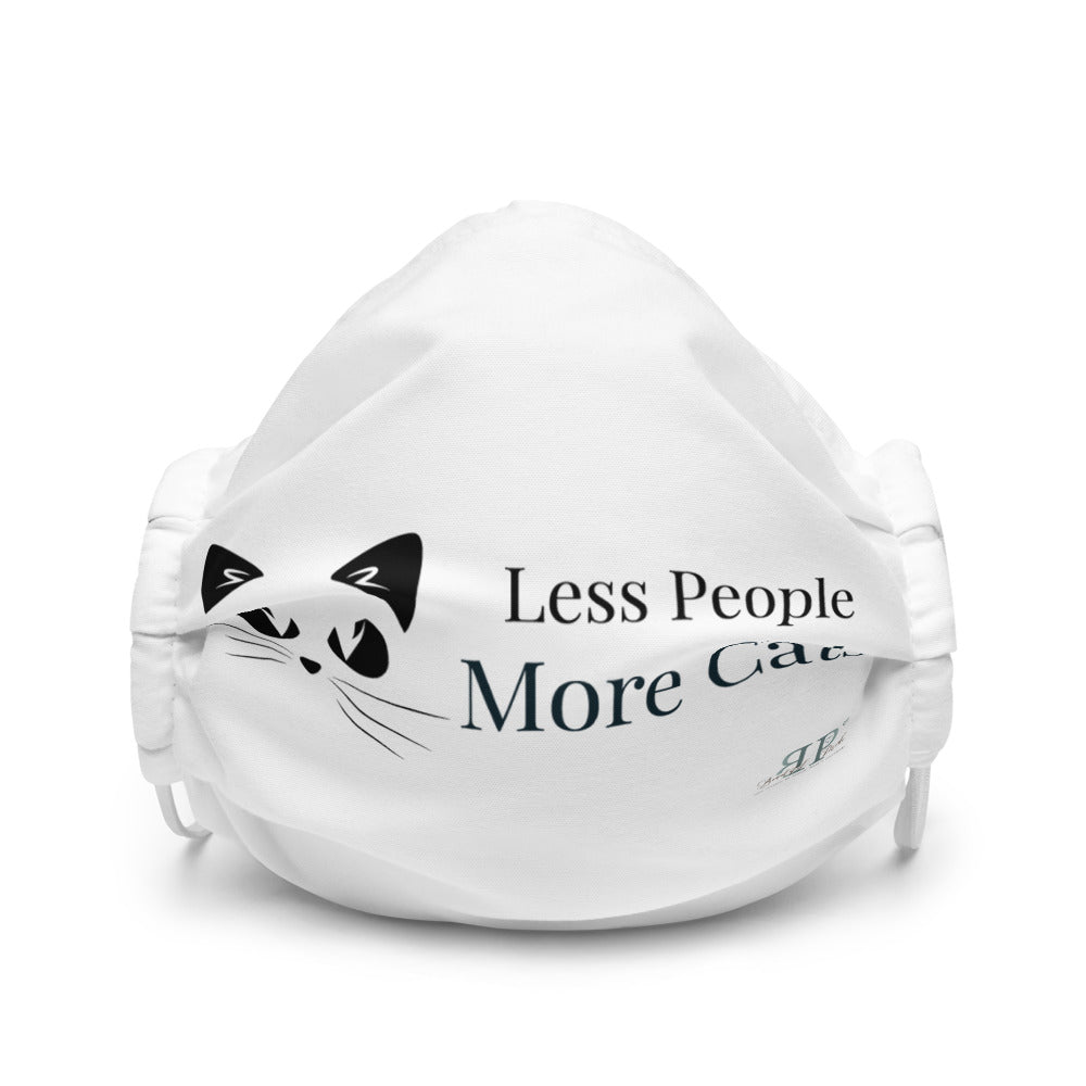 Less People, More Cats face mask