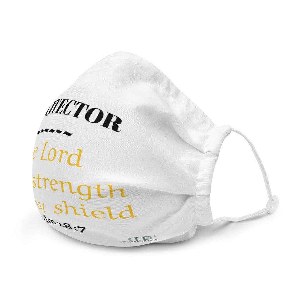 He is Protector- Psalm 28:7 face mask