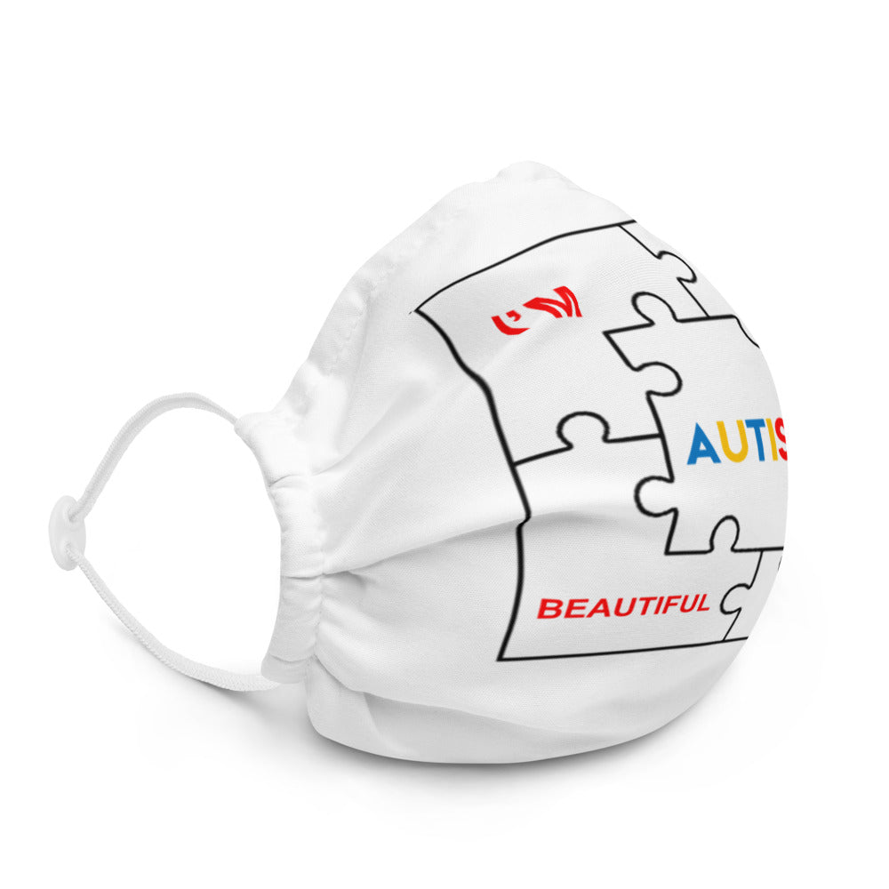 AUTISM: I'm a beautiful Puzzle face mask