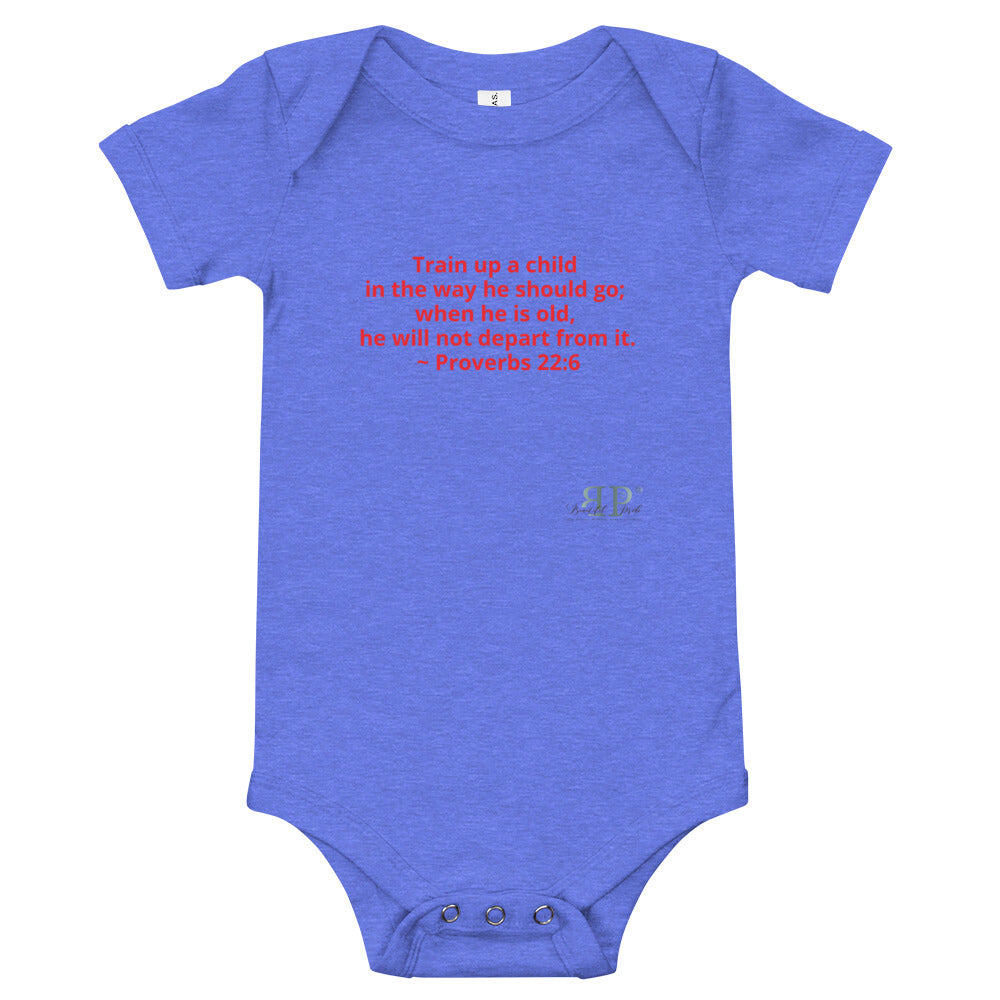 Train Up a Child Proverbs 22:6 Onesie