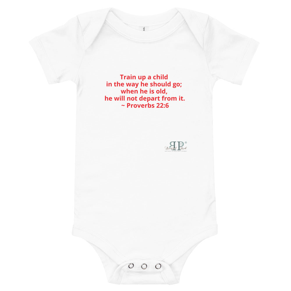 Train Up a Child Proverbs 22:6 Onesie