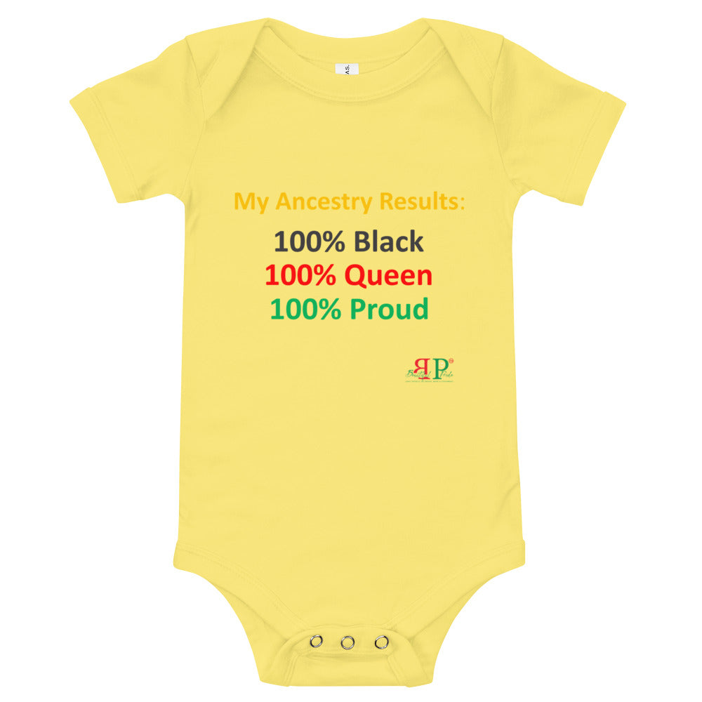 100% Queen Colors of the Motherland Onesie