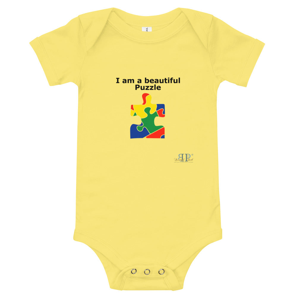 I am a beautiful puzzle Onesie