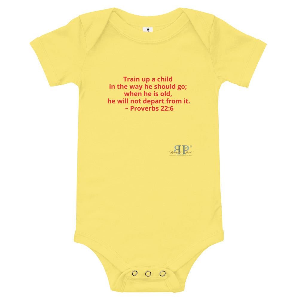 Train Up a Child Proverbs 22:6 Onesie
