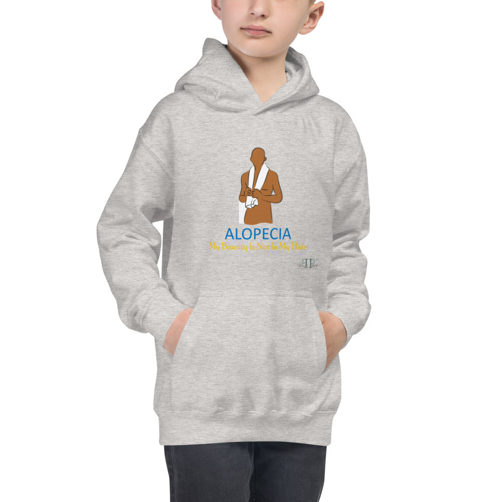 Alopecia- My Beauty Is Not My Hair Kids Hoodie- MALE
