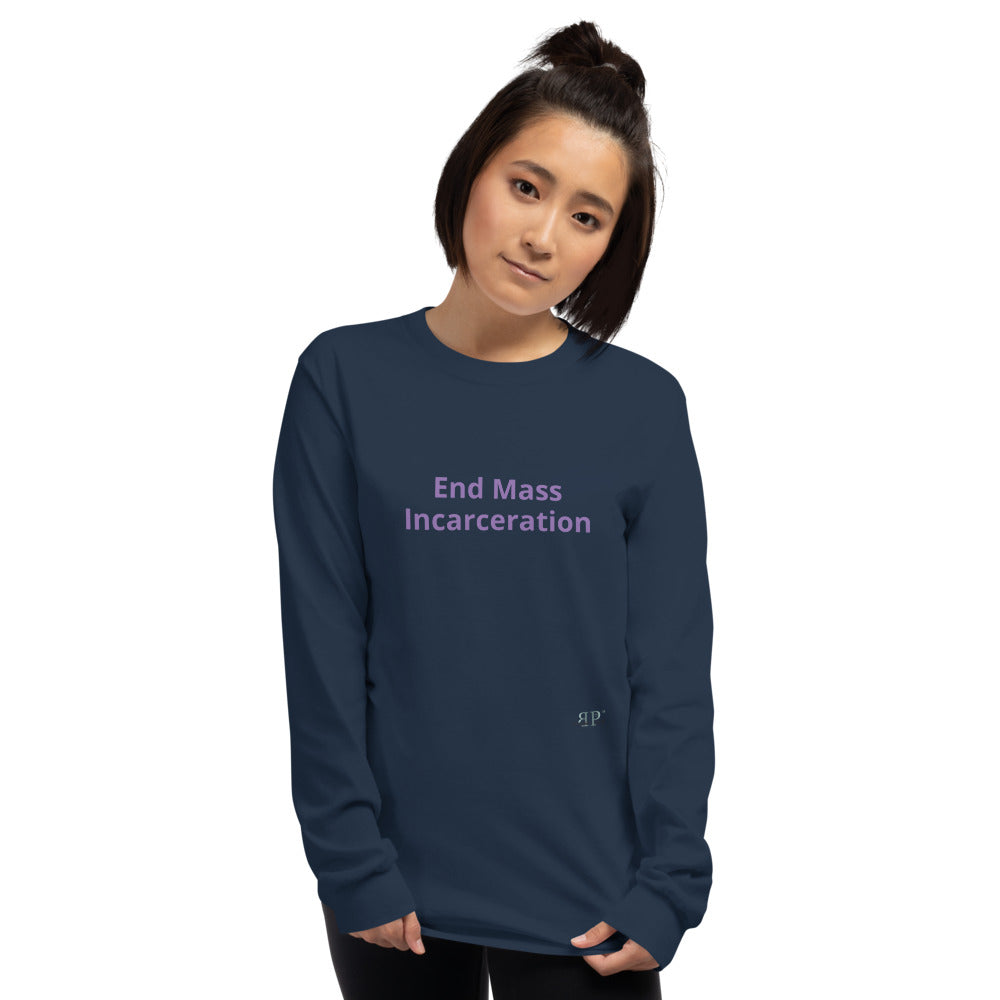 End Mass Incarceration Long Sleeve Shirt- Men's