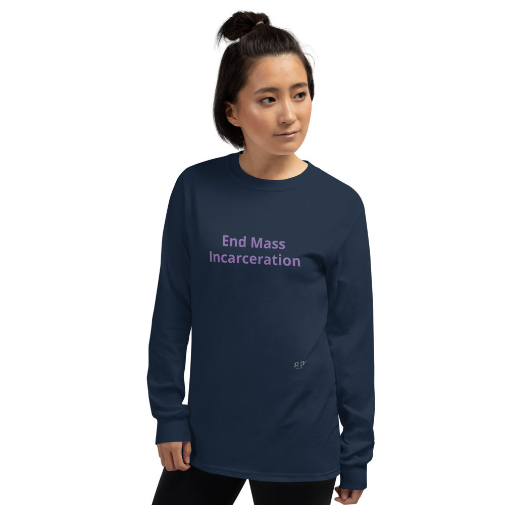 End Mass Incarceration Long Sleeve Shirt- Men's