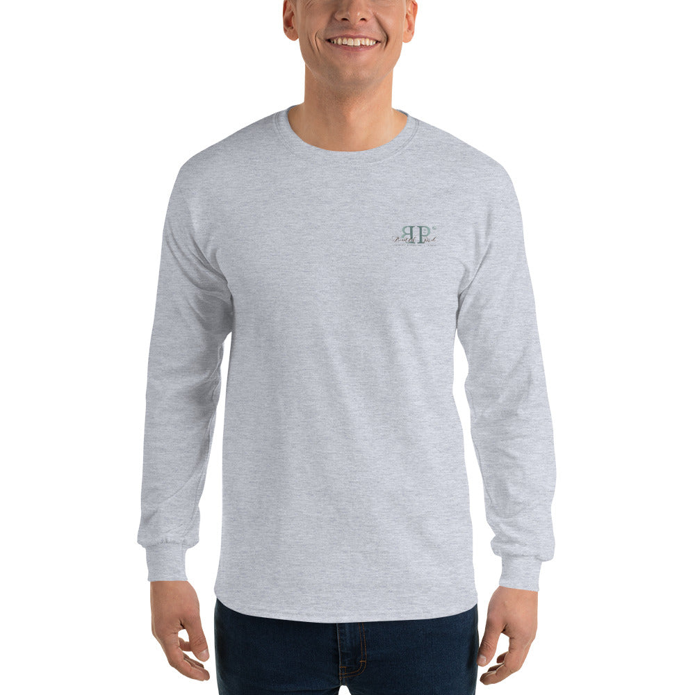Words are Important When Talking About Substance Use Disorders: Don Coyhis Quote Men’s Long Sleeve Shirt- text on Back (+$9)