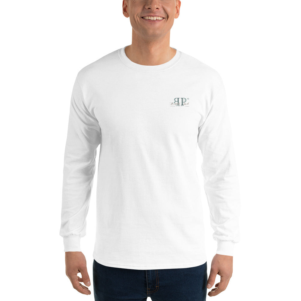 Words are Important When Talking About Substance Use Disorders: Don Coyhis Quote Men’s Long Sleeve Shirt- text on Back (+$9)