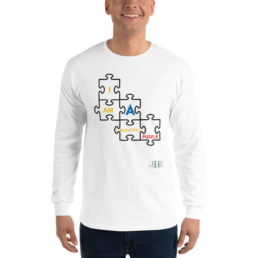 I am a Beautiful Puzzle Men’s Long Sleeve Shirt