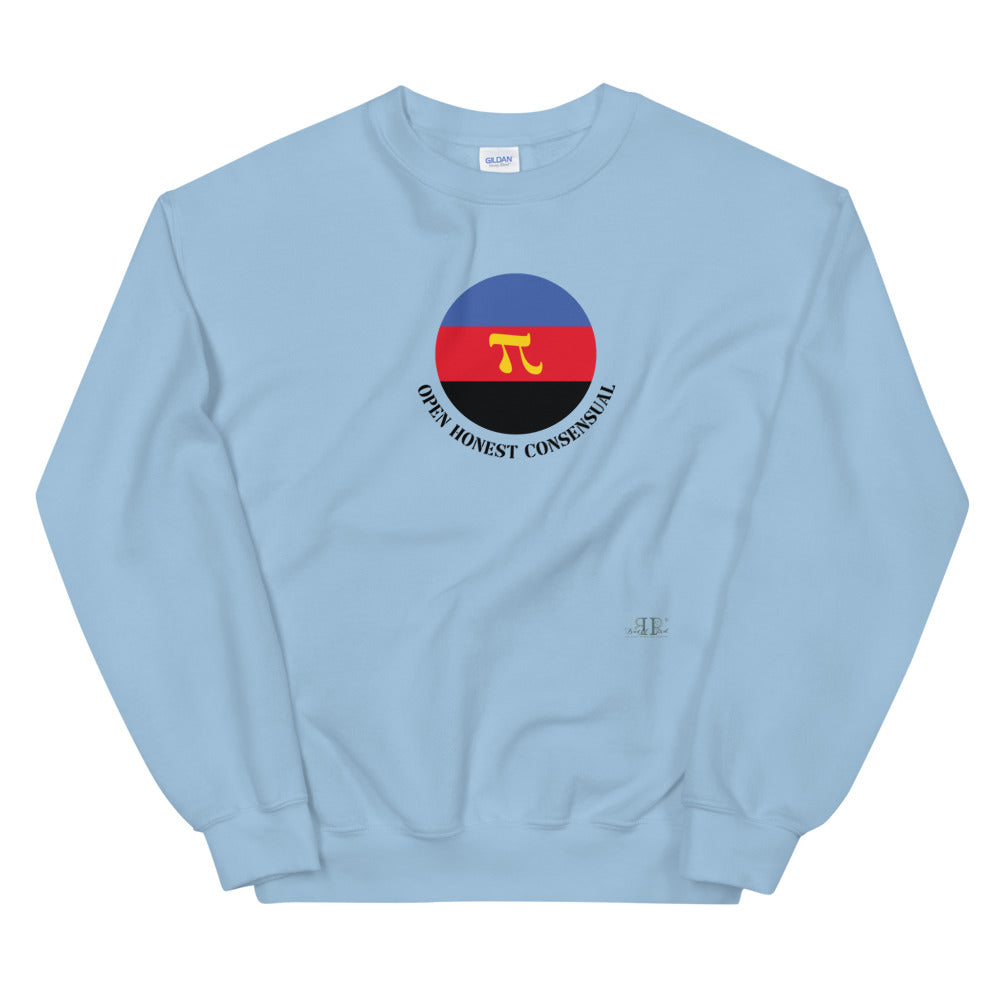 Polyamorous Flag Unisex Sweatshirt- CIRCLE