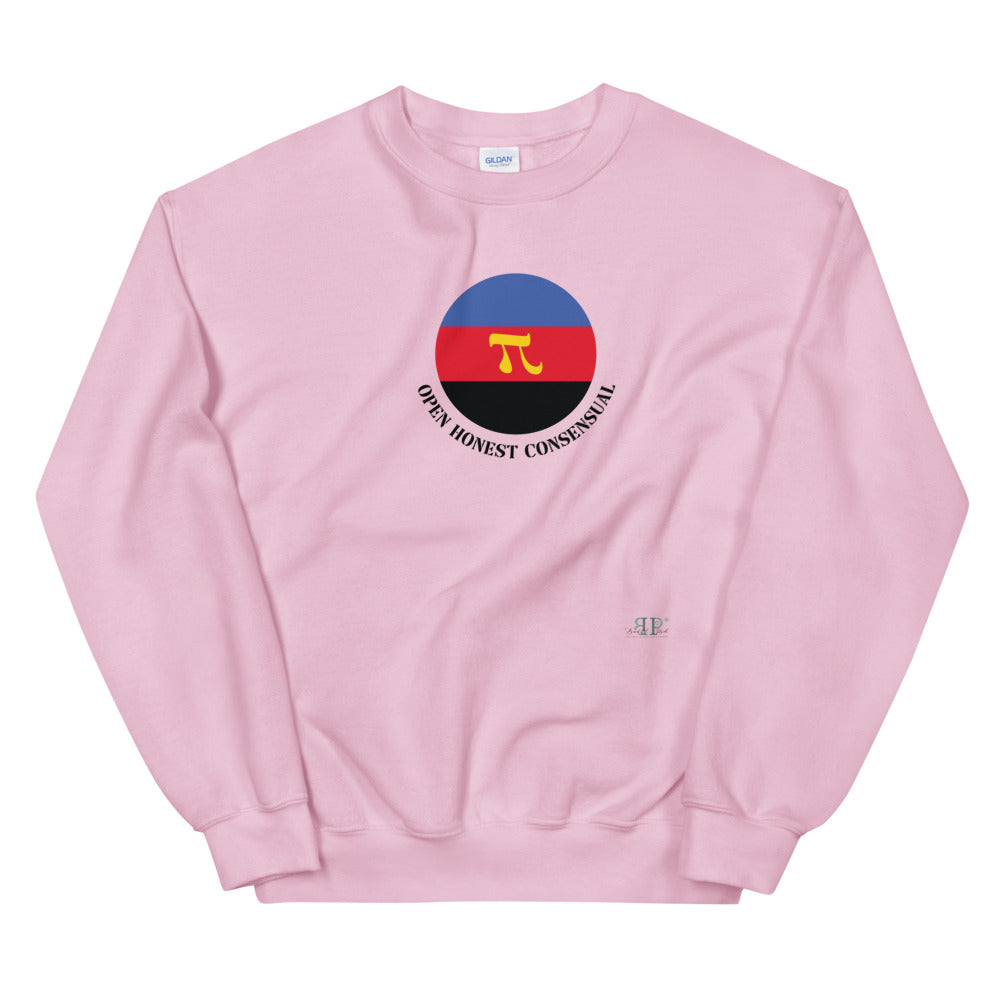 Polyamorous Flag Unisex Sweatshirt- CIRCLE