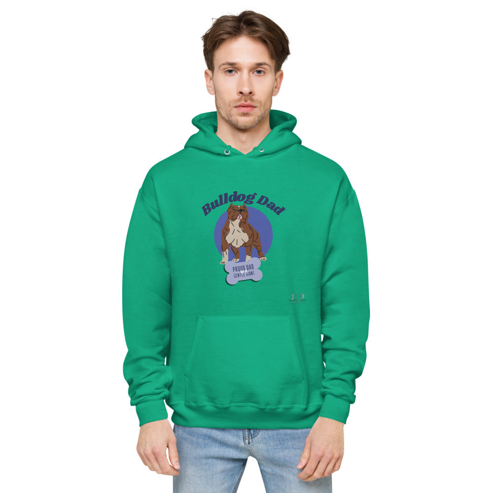 Bulldog Dad Unisex fleece Hanes hoodie