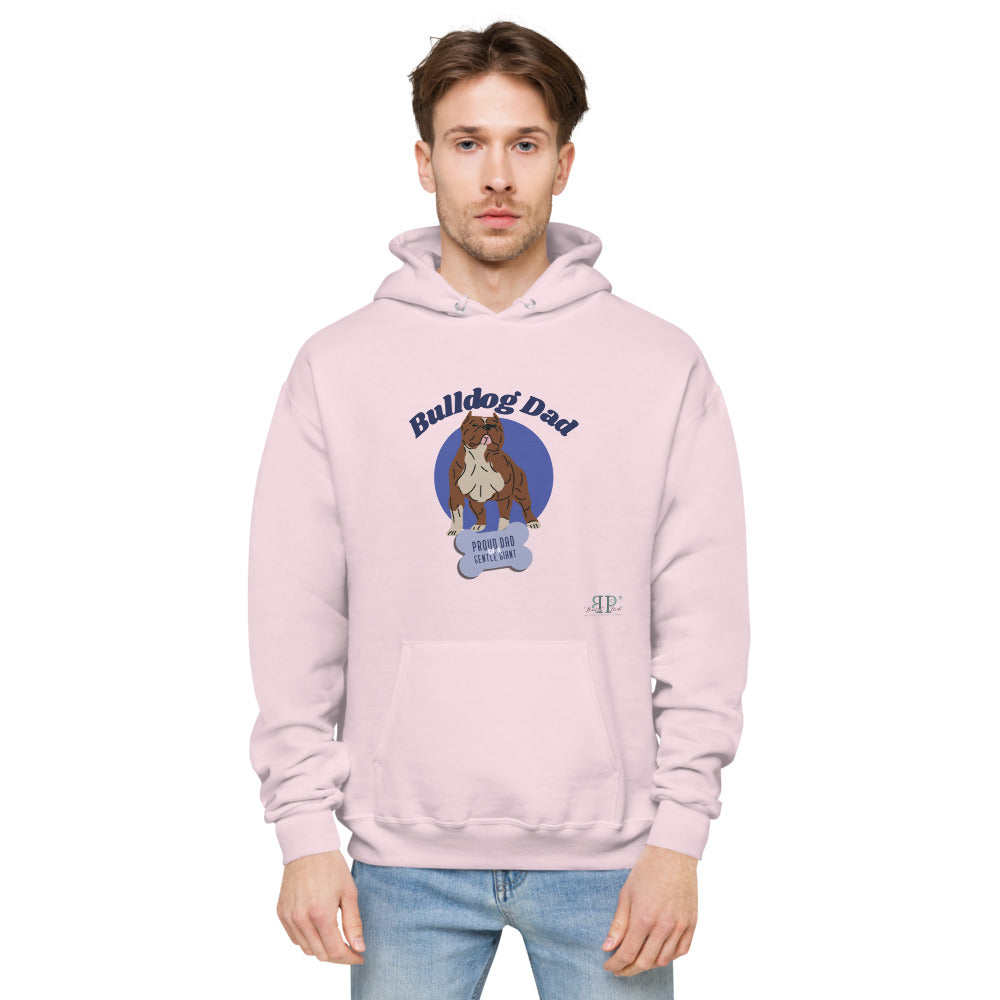 Bulldog Dad Unisex fleece Hanes hoodie