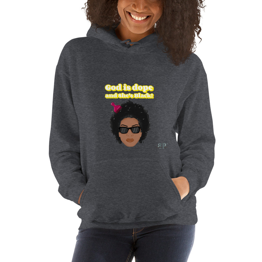 God is Dope and SHE's Black Unisex Hoodie