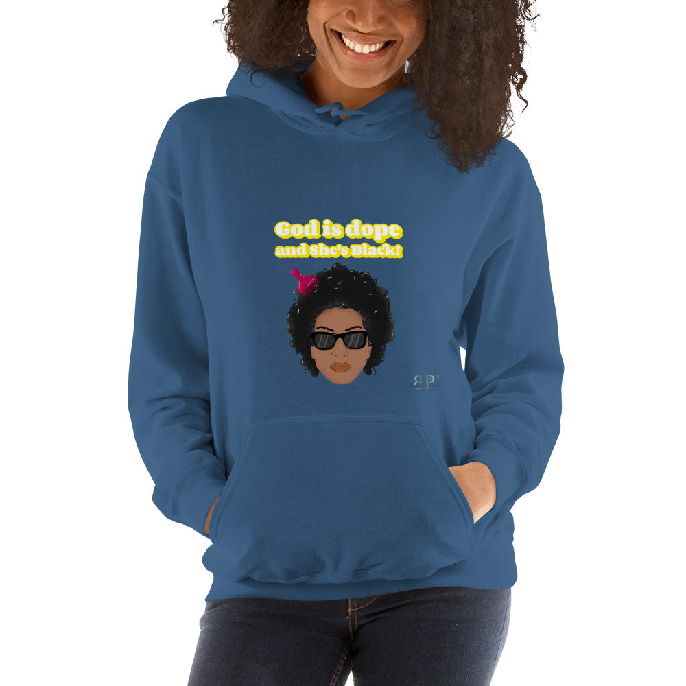 God is Dope and SHE's Black Unisex Hoodie