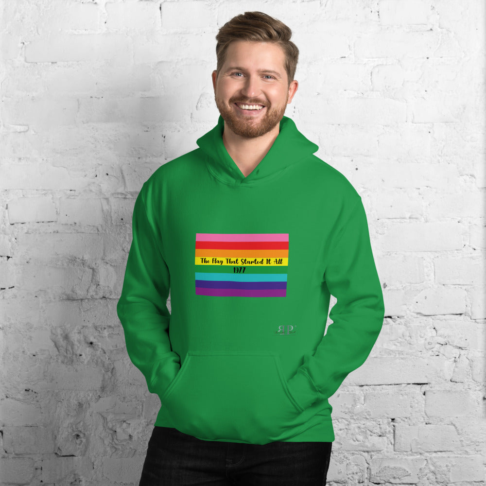 LGBTQ: The Flag That Started It All 1977 Unisex Hoodie