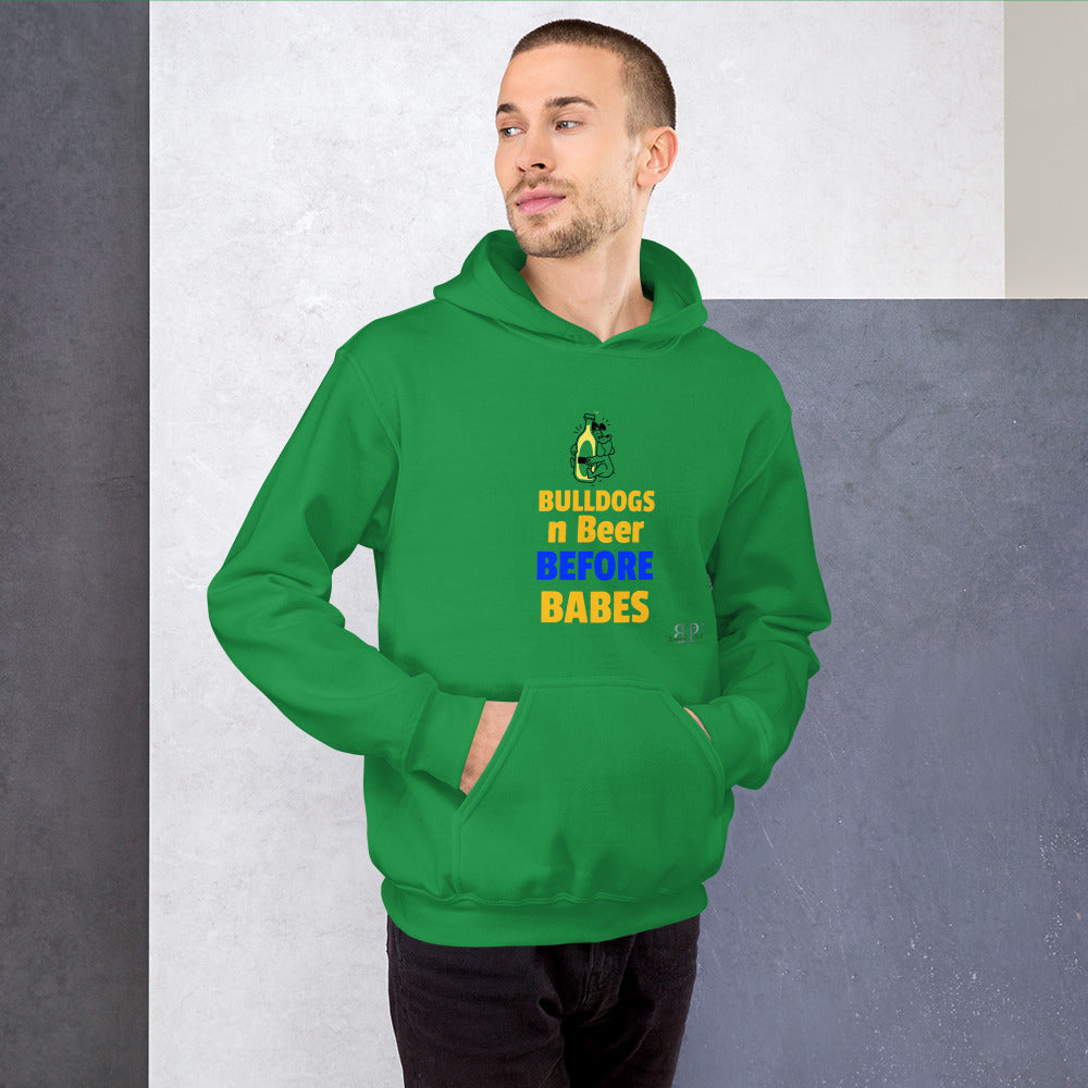 Bulldogs n Beer Before Babes Unisex Hoodie