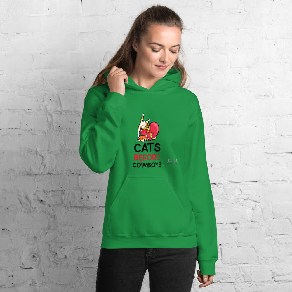 Cats Before Cowboys Unisex Hoodie