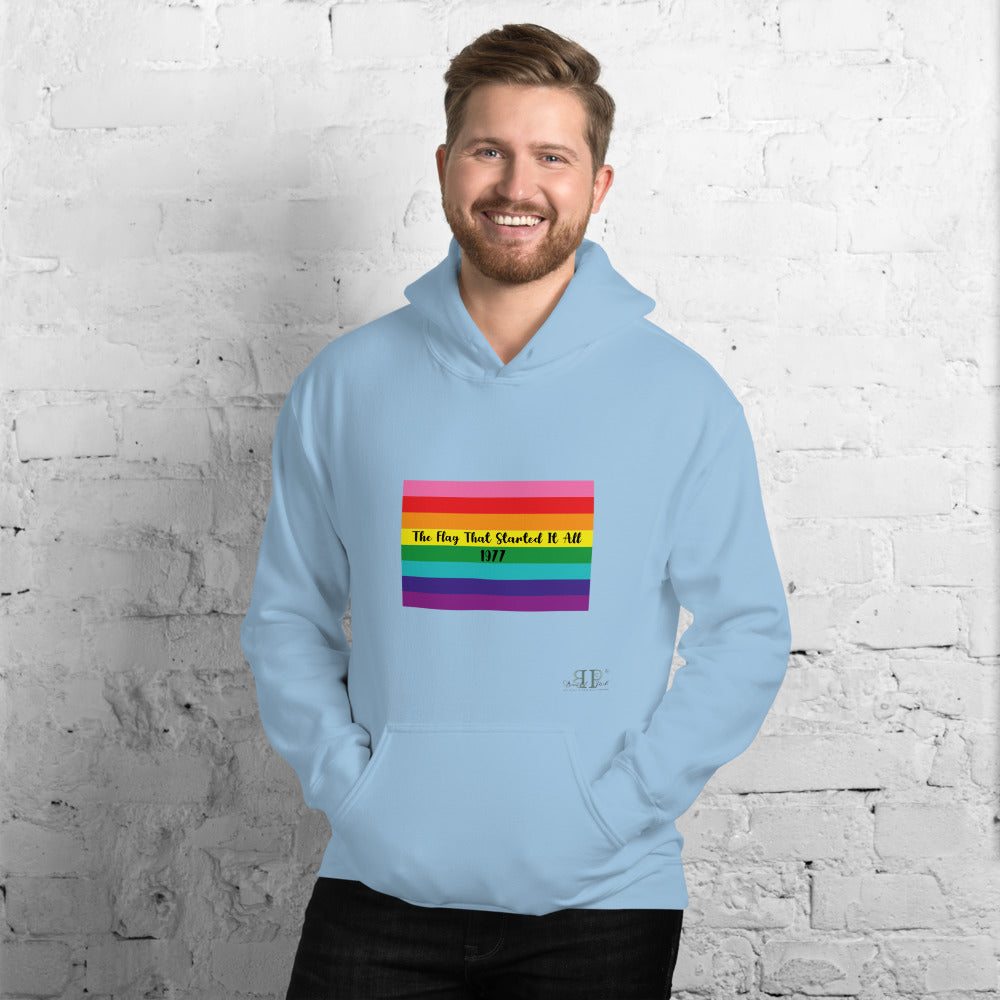 LGBTQ: The Flag That Started It All 1977 Unisex Hoodie