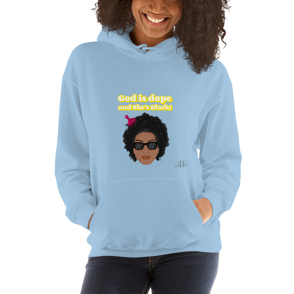 God is Dope and SHE's Black Unisex Hoodie