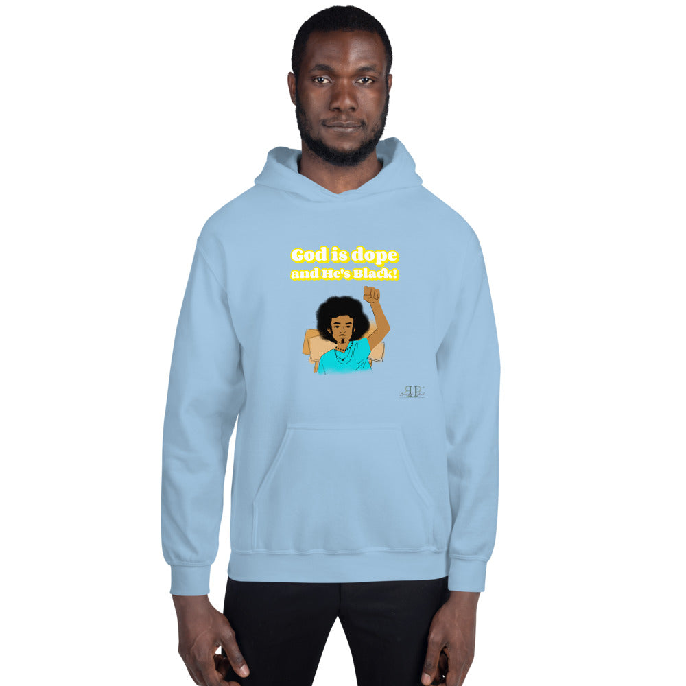 God is dope & He's Black Unisex Hoodie