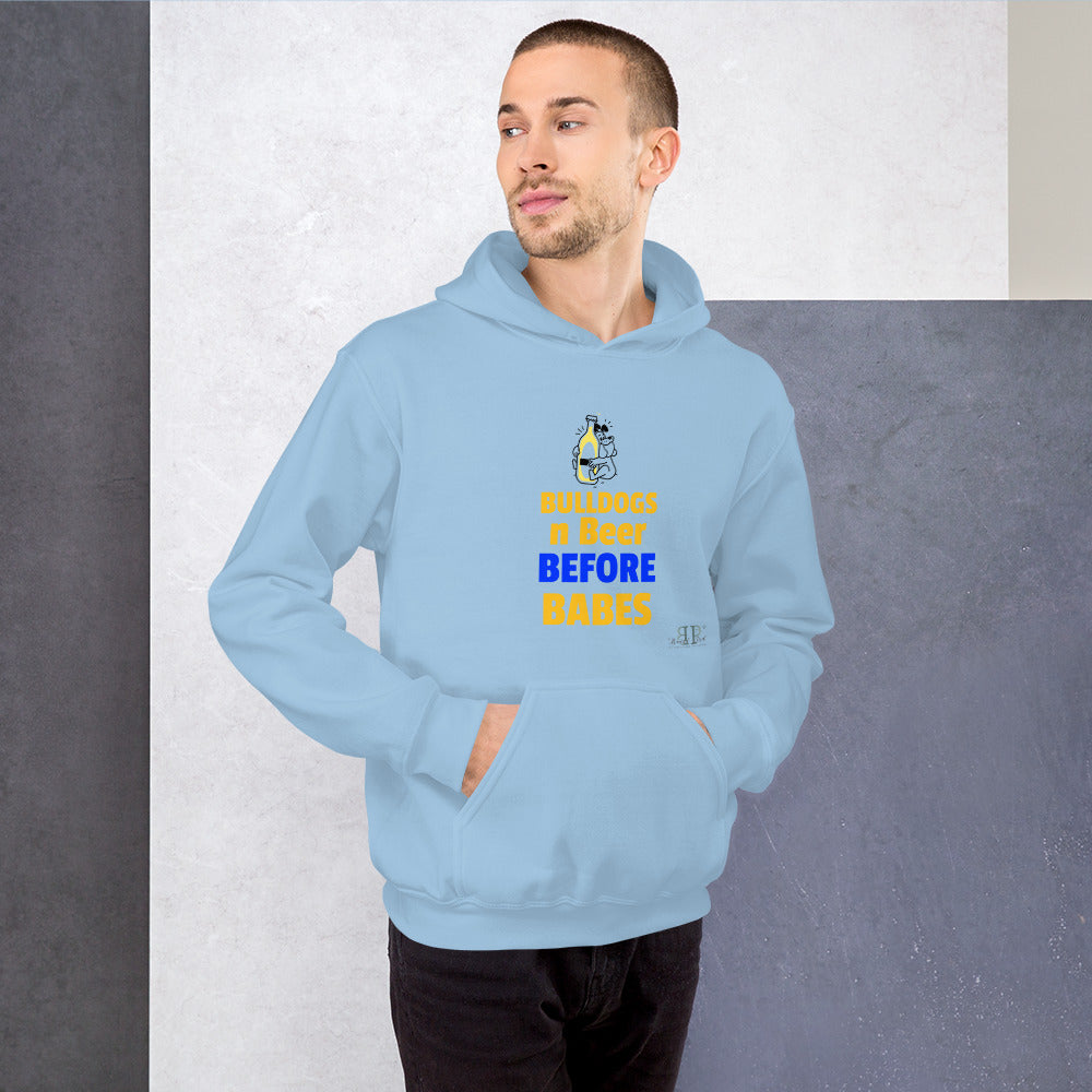 Bulldogs n Beer Before Babes Unisex Hoodie