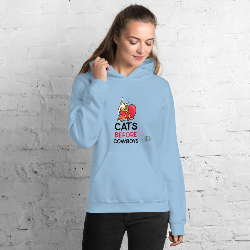 Cats Before Cowboys Unisex Hoodie