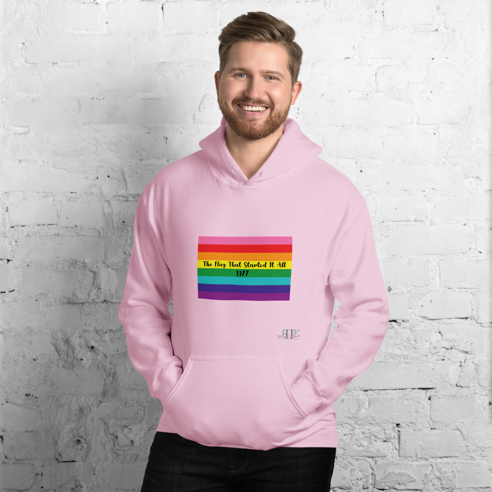 LGBTQ: The Flag That Started It All 1977 Unisex Hoodie