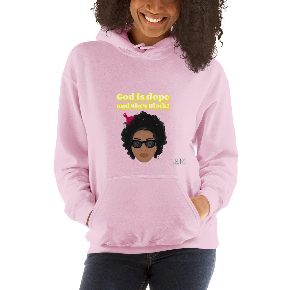 God is Dope and SHE's Black Unisex Hoodie