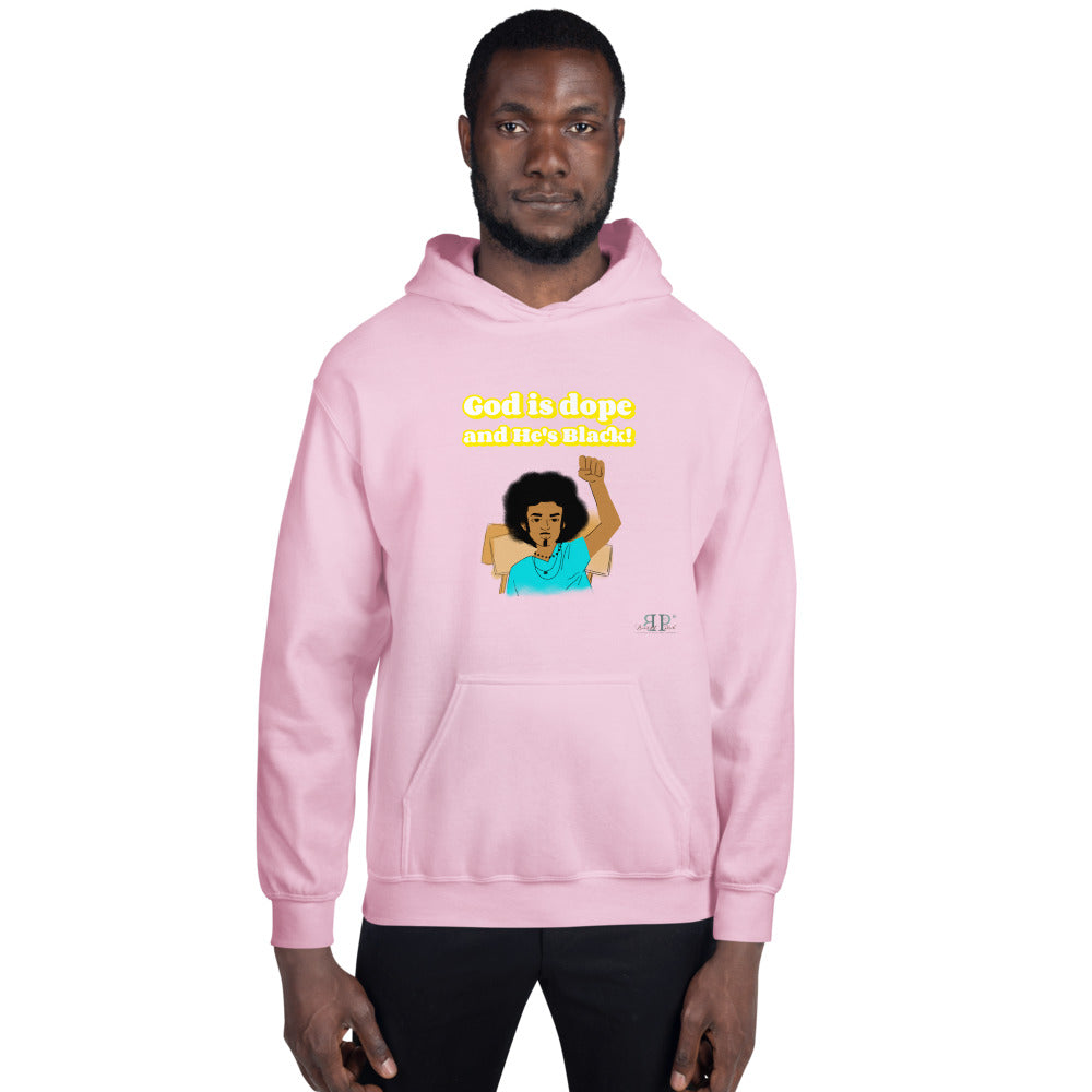 God is dope & He's Black Unisex Hoodie