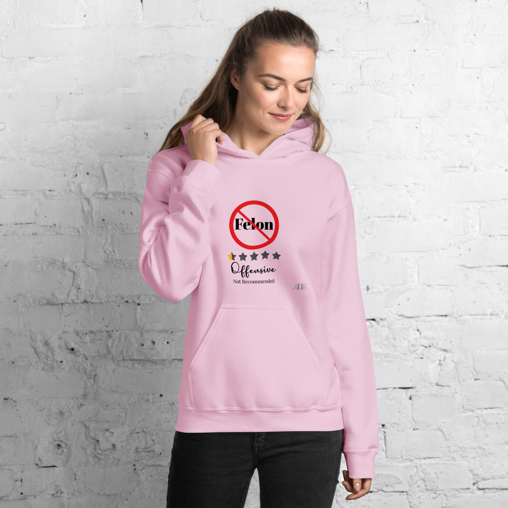 Felon? Offensive and Not Recommended Unisex Hoodie