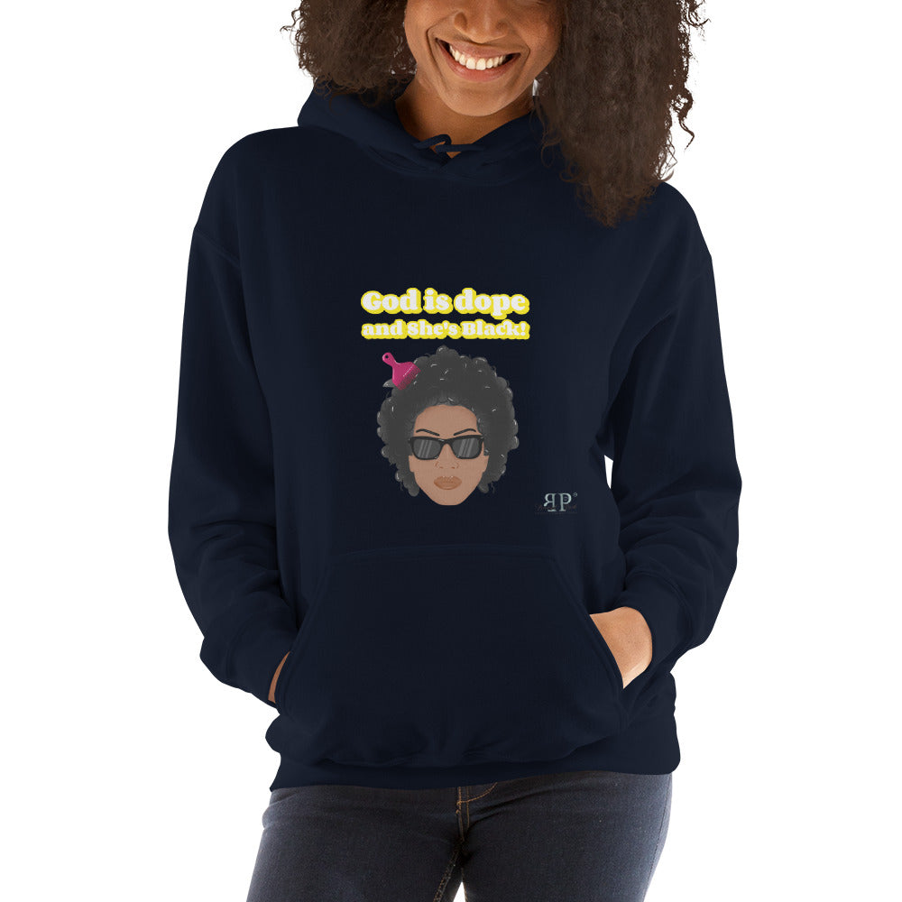 God is Dope and SHE's Black Unisex Hoodie