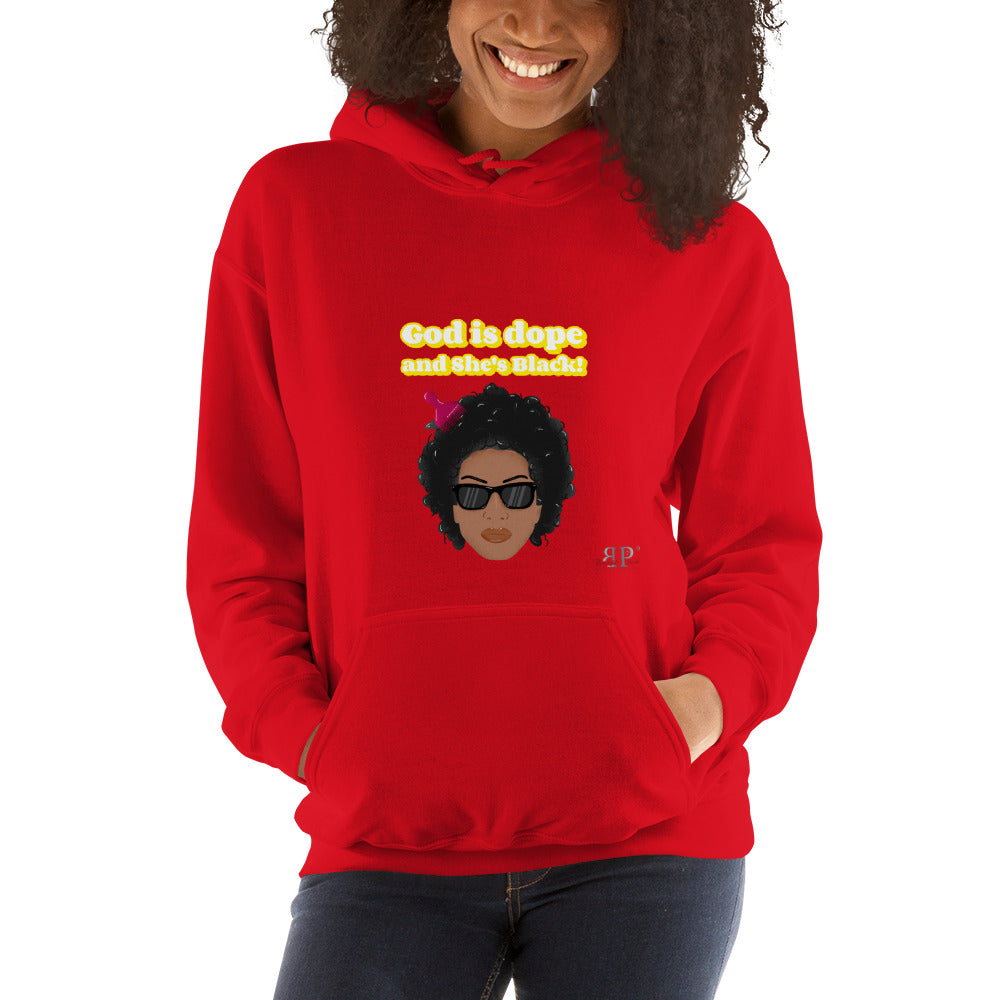 God is Dope and SHE's Black Unisex Hoodie