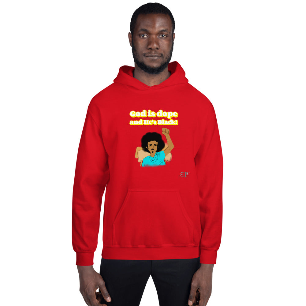 God is dope & He's Black Unisex Hoodie