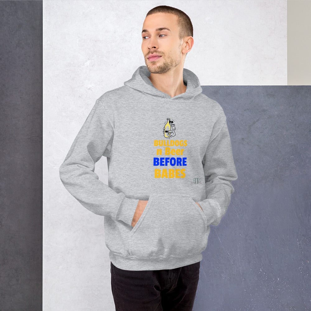 Bulldogs n Beer Before Babes Unisex Hoodie