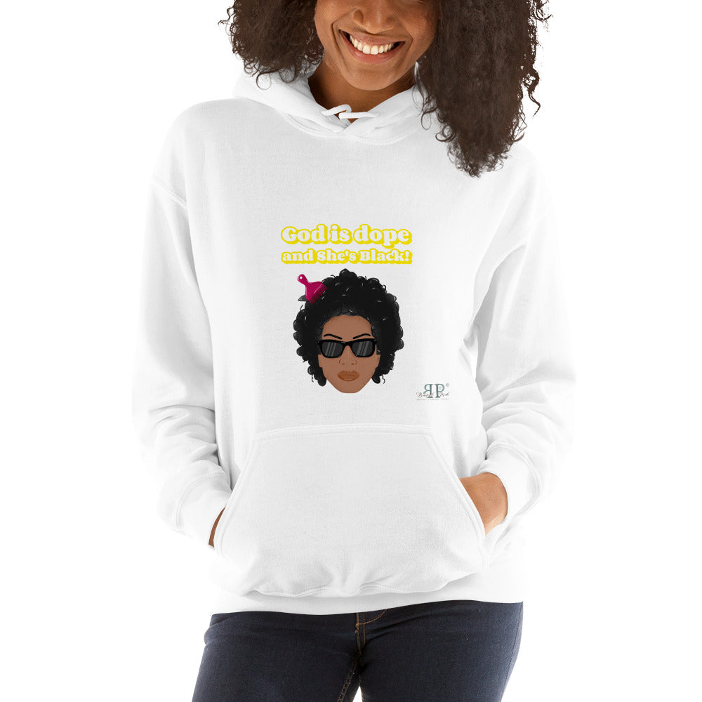 God is Dope and SHE's Black Unisex Hoodie
