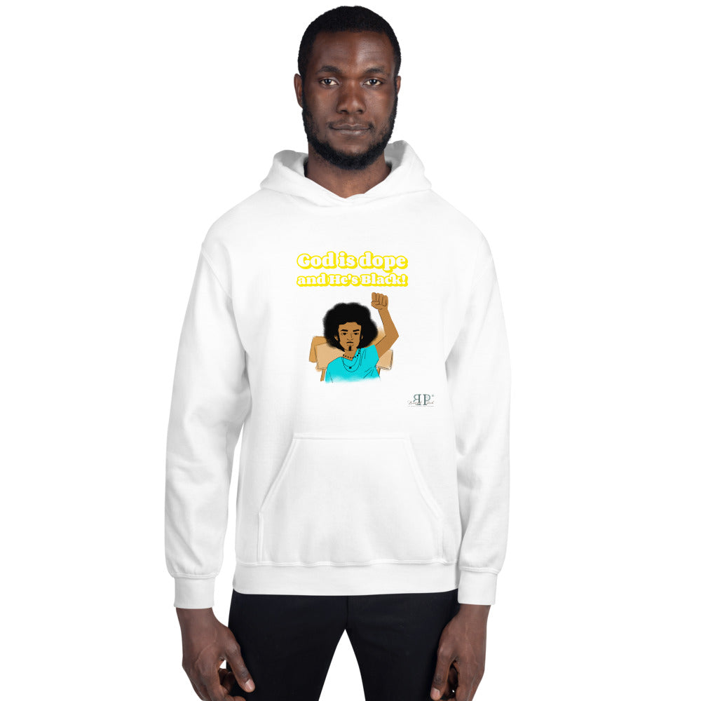 God is dope & He's Black Unisex Hoodie