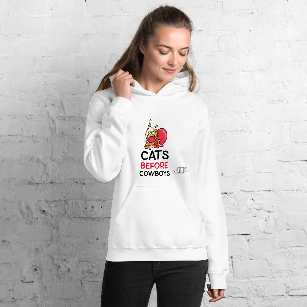 Cats Before Cowboys Unisex Hoodie