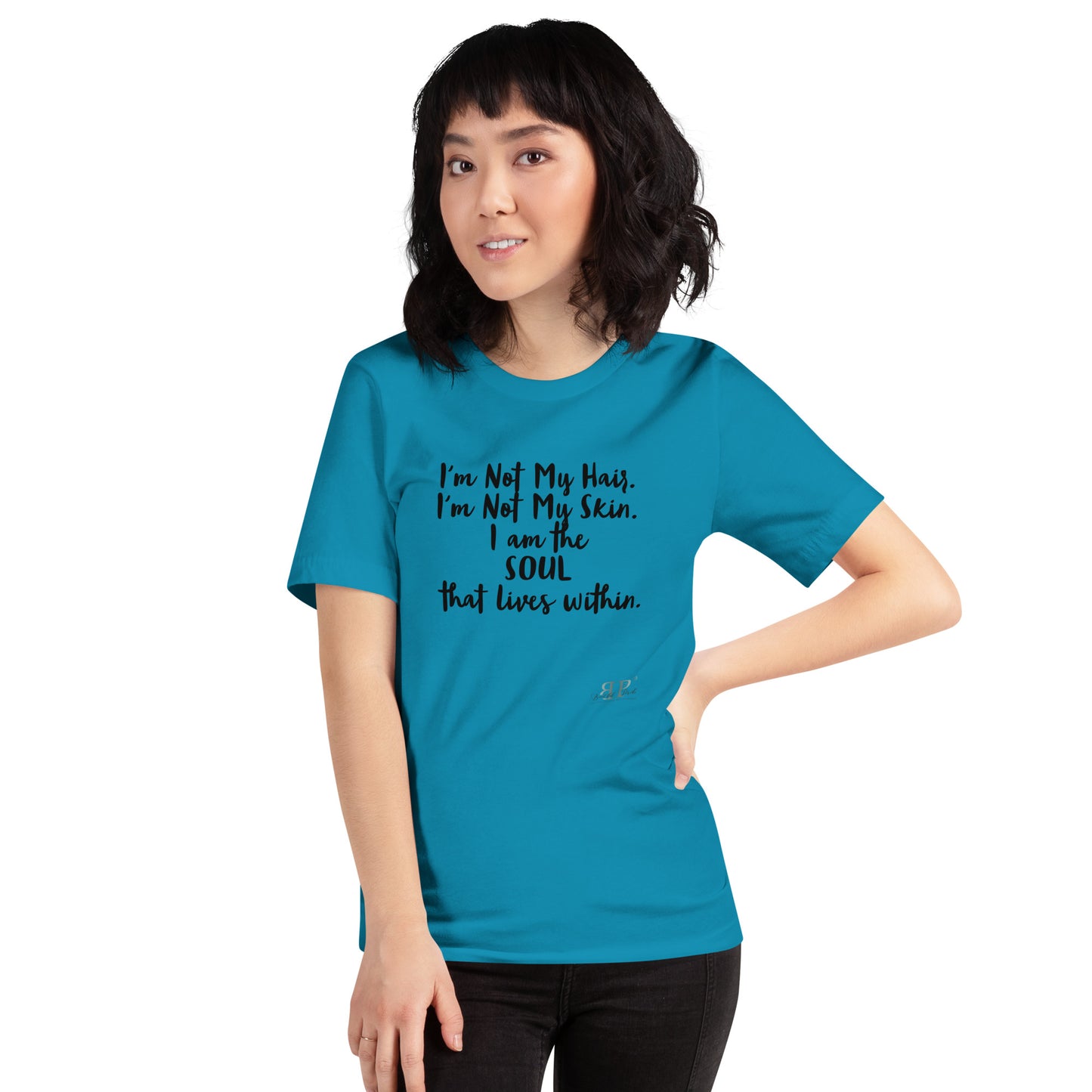 The SOUL That Lives Within Unisex T-Shirt- Black text