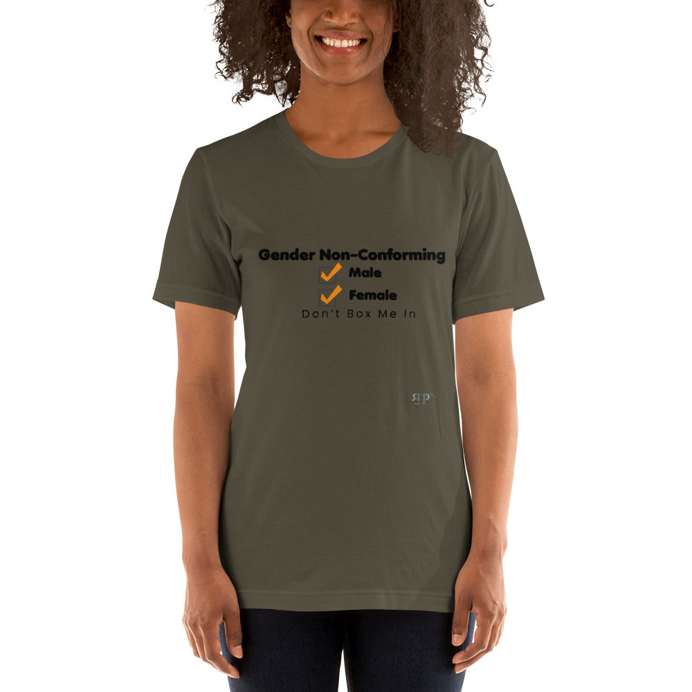 Gender Nonconforming Don't Box Me In Unisex T-Shirt